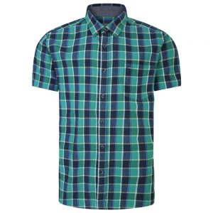 Peter-Gribby-Short-Sleeve-Emerald-Check-Shirt